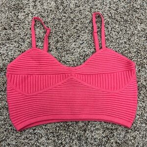 Aerie Pink Ribbed Sweater Tank